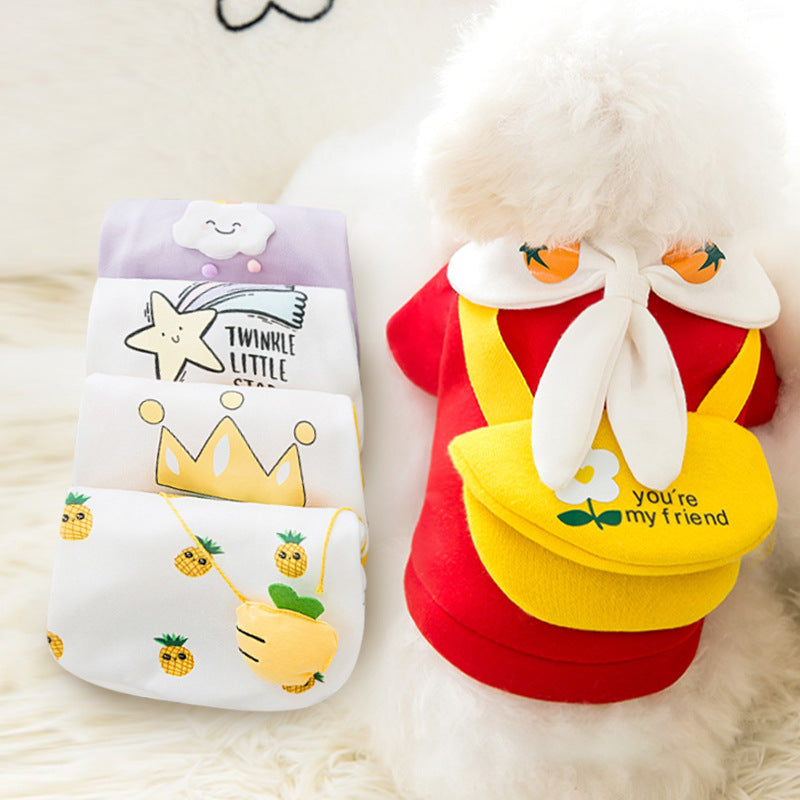 Cute Cartoon Pet Clothes for Autumn and Winter