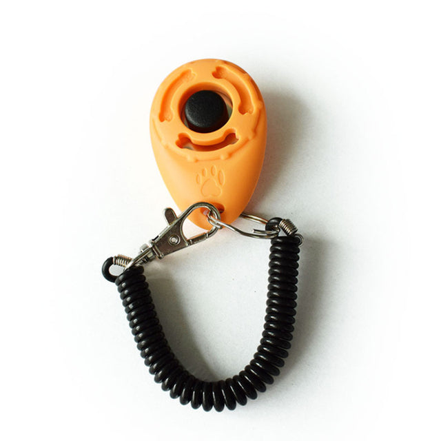 Adjustable Dog Training Clicker with Keychain Strap