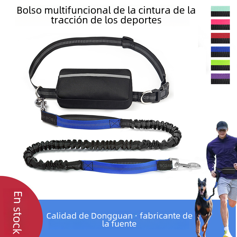 Cross-Border Amazon Pet Running Waist Bag with Leash